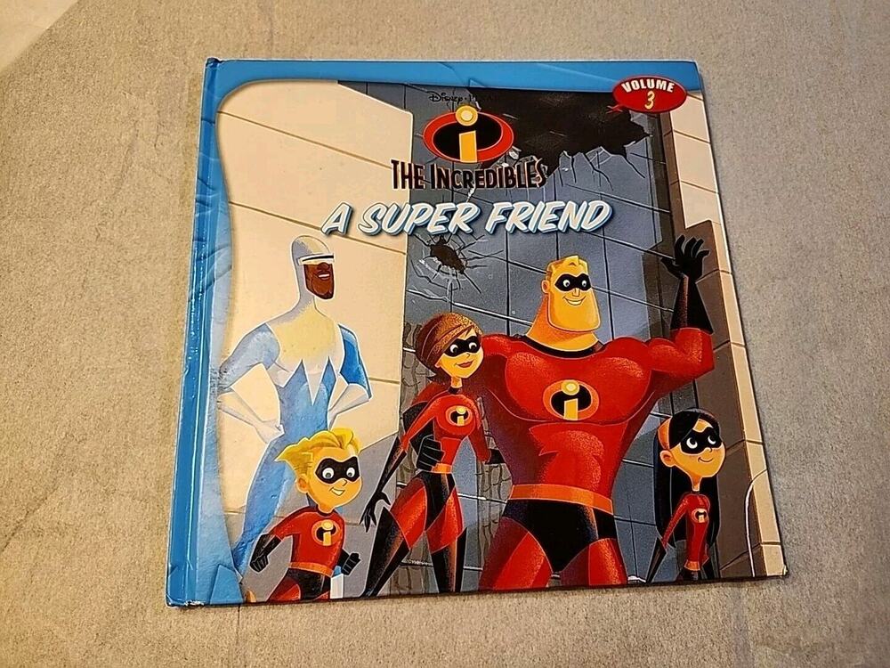 Disney Pixar The Incredibles A Super Friend Volume 3 Hardback Kids Book 2010